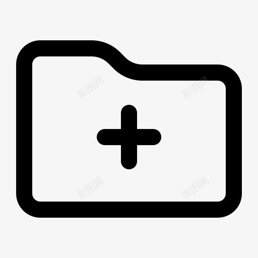 添加文件夹文档文件夹行图标svg_新图网 https://ixintu.com 文件夹行 文档 添加文件夹
