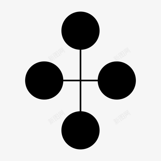 节点链接图表图标svg_新图网 https://ixintu.com 图表 节点 链接