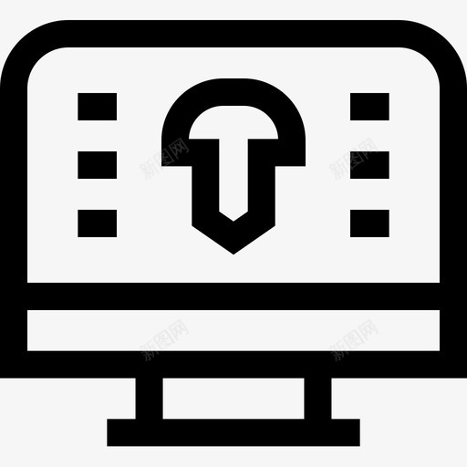 计算机工程50线性图标svg_新图网 https://ixintu.com 工程 线性 计算机