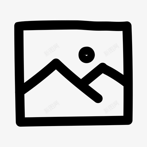 图库图像媒体图标svg_新图网 https://ixintu.com 图像 图库 图片 媒体 涂鸦 照片 用户界面