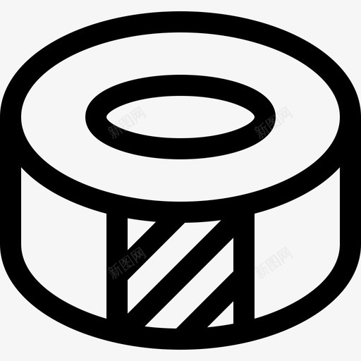 胶带手工2线状图标svg_新图网 https://ixintu.com 手工 线状 胶带