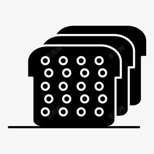 吃吧面包图标svg_新图网 https://ixintu.com 吃吧 面包