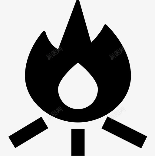 篝火野营131加油图标svg_新图网 https://ixintu.com 加油 篝火 野营