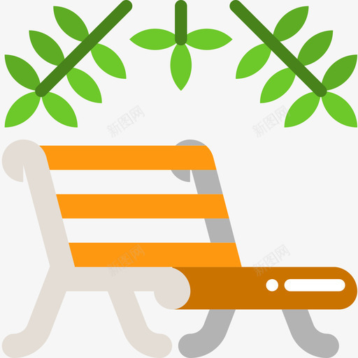 长凳园艺工具10扁平图标svg_新图网 https://ixintu.com 园艺 工具 扁平 长凳