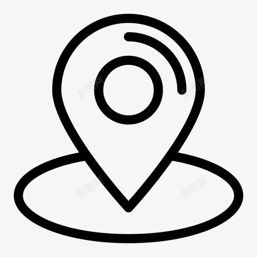 标记查找器gps图标svg_新图网 https://ixintu.com 1卷 gps pin web 位置 图标 查找 标记 用户界面 线图