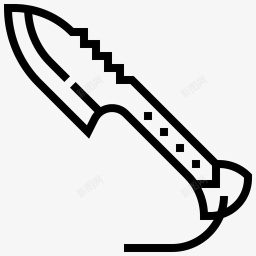 刀军刀厨房图标svg_新图网 https://ixintu.com 军刀 利器 厨房 武器 神剑