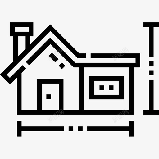 结构建筑30线性图标svg_新图网 https://ixintu.com 建筑 线性 结构