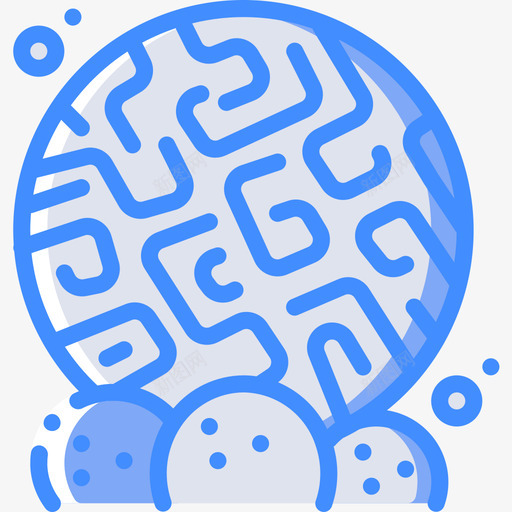 珊瑚海洋生物蓝色图标svg_新图网 https://ixintu.com 海洋生物 珊瑚 蓝色