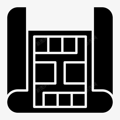 地图建筑工程实体图示符图标svg_新图网 https://ixintu.com 地图 工程实体图示符 建筑