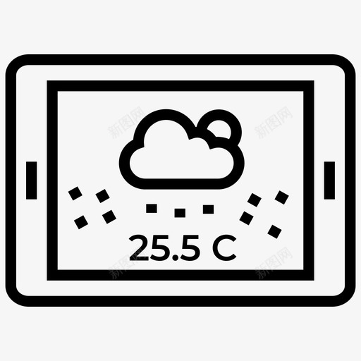 天气预报气象概念在线天气指示器图标svg_新图网 https://ixintu.com ux线图标 在线天气指示器 天气状况 天气预报 天气预报应用程序 气象概念 界面界面