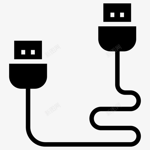 usb线数据线usb插孔图标svg_新图网 https://ixintu.com usb插头 usb插孔 usb线 数据线 计算机硬件字形图标