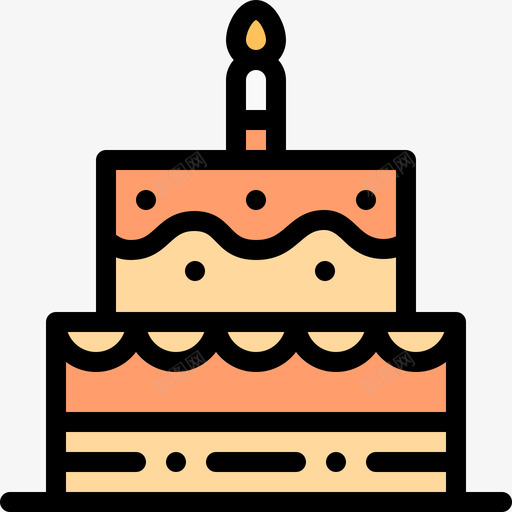 生日蛋糕婴儿92线性颜色图标svg_新图网 https://ixintu.com 婴儿 生日蛋糕 线性 颜色