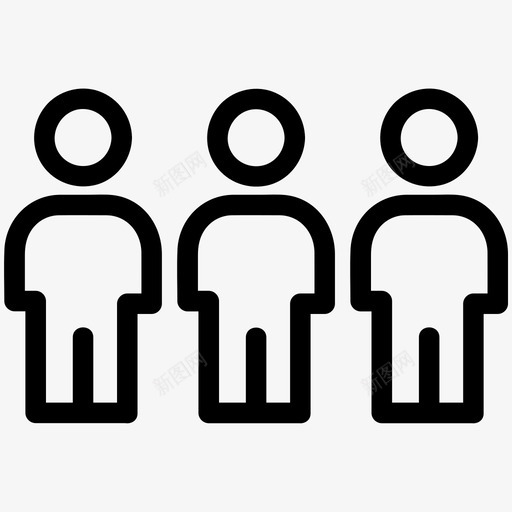 组等级成员图标svg_新图网 https://ixintu.com 人员 团队 成员 等级