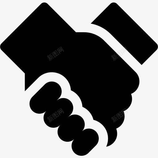 握手友谊24充实图标svg_新图网 https://ixintu.com 充实 友谊 握手