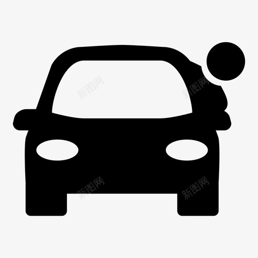 汽车gps定位图标svg_新图网 https://ixintu.com gps poi 定位 导航 汽车 道路