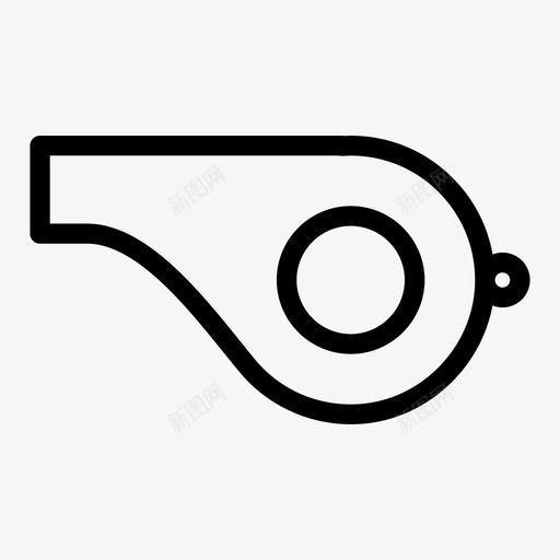 哨声铃声裁判图标svg_新图网 https://ixintu.com 体育 哨声 网络用户界面线图标第一卷 裁判 铃声