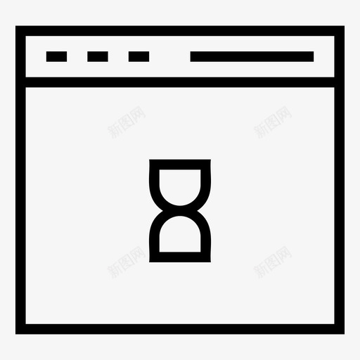 沙漏浏览器秒表图标svg_新图网 https://ixintu.com 沙漏 浏览器 秒表 网页 计时器 银行和金融行图标