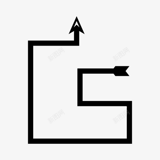 箭弓方向图标svg_新图网 https://ixintu.com 向上 弓 方向 箭 箭弓1