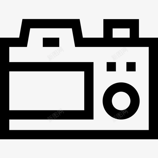 照相机摄影57线性图标svg_新图网 https://ixintu.com 摄影 照相机 线性