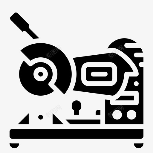 钢刀建筑磨床图标svg_新图网 https://ixintu.com 建筑 建筑机械和工具雕刻 机器 磨床 钢刀 锯