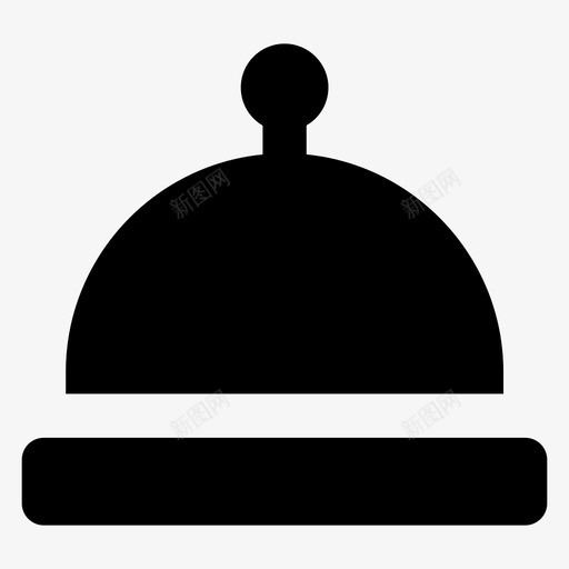 礼宾铃呼叫铃接待铃图标svg_新图网 https://ixintu.com 叫餐铃 呼叫铃 接待铃 服务铃 用户界面材料字形图标 礼宾铃
