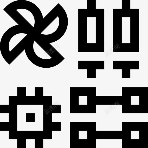 工具和器具机器人39线性图标svg_新图网 https://ixintu.com 器具 工具 机器人 线性