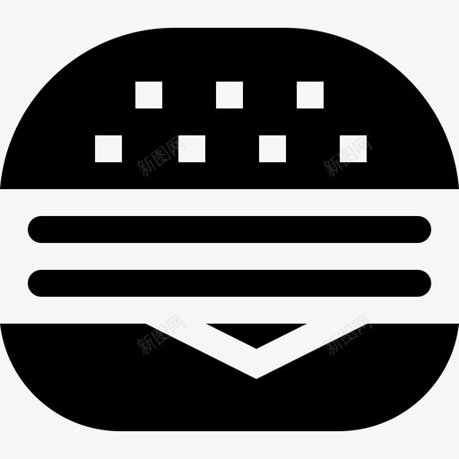汉堡早餐19加满图标svg_新图网 https://ixintu.com 加满 早餐 汉堡