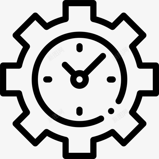 时钟时间59线性图标svg_新图网 https://ixintu.com 时钟 时间59 线性