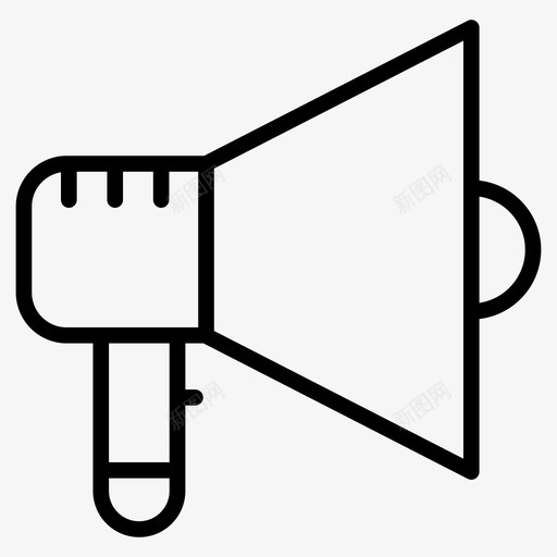 扬声器广播喇叭图标svg_新图网 https://ixintu.com 喇叭 图标 广播 扩音器 扬声器 线路 返校