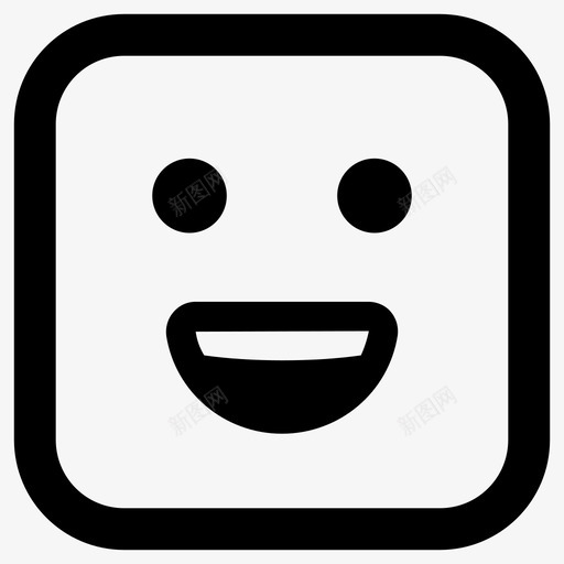 快乐顽皮微笑图标svg_新图网 https://ixintu.com 微笑 快乐 顽皮