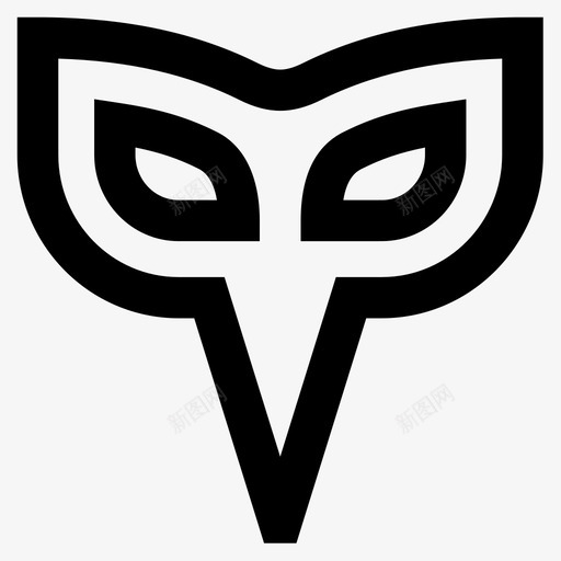 嘉年华面具嘉年华40轮廓图标svg_新图网 https://ixintu.com 嘉年华40 嘉年华面具 轮廓