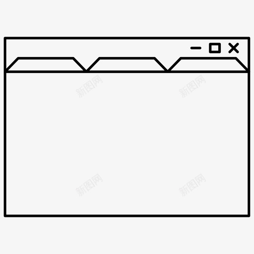 选项卡导航器web浏览器图标svg_新图网 https://ixintu.com web 导航 浏览器 窗口 选项