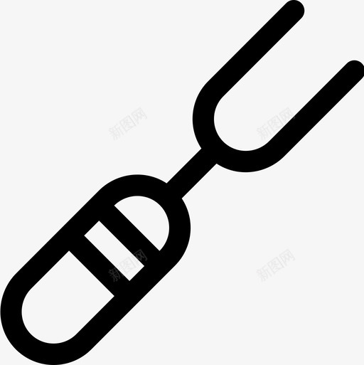 叉子烧烤34直形图标svg_新图网 https://ixintu.com 叉子 烧烤 直形