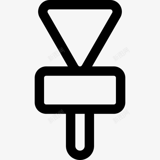 屈服信号和禁止3线性图标svg_新图网 https://ixintu.com 信号和禁止3 屈服 线性
