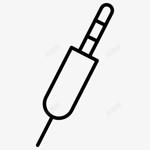 音频电缆连接器线缆图标svg_新图网 https://ixintu.com 插头 插孔 概述 电缆 线缆 连接器 通信设备 音频