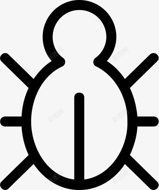 臭虫电脑恶意软件图标svg_新图网 https://ixintu.com 恶意 电脑 病毒 窃听器 臭虫 软件