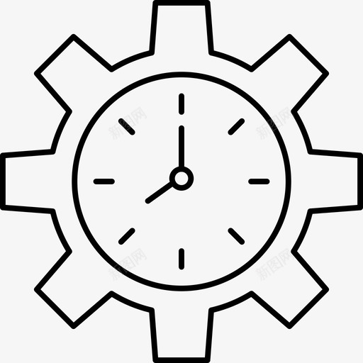 流程配置开发图标svg_新图网 https://ixintu.com 业务 图标 开发 技术 时间 流程 设置 配置