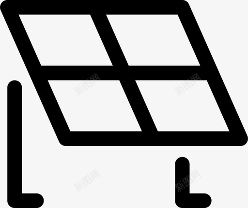 面板电力能源图标svg_新图网 https://ixintu.com 太阳能 电力 能源 面板