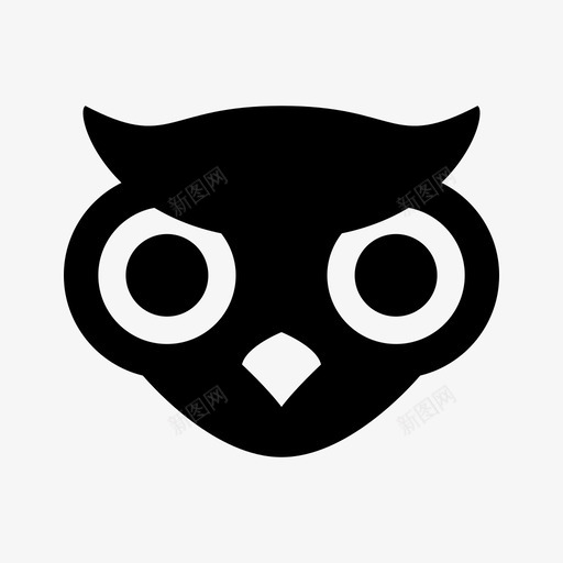猫头鹰小鸟老师图标svg_新图网 https://ixintu.com 小鸟 教育 智慧 猫头鹰 老师