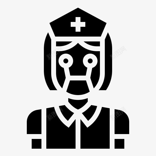护士人工医院图标svg_新图网 https://ixintu.com 人工 人工智能 医疗 医院 护士 智能 标志