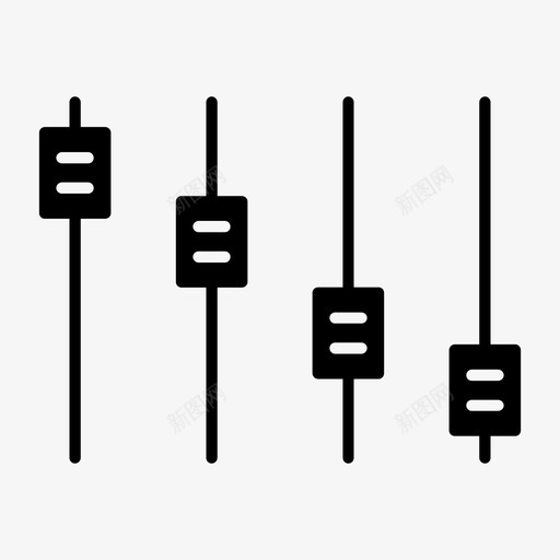 控制更改均衡器图标svg_新图网 https://ixintu.com 均衡器 控制 更改 设置 首选项