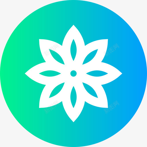 花春天73圆形图标svg_新图网 https://ixintu.com 圆形 春天