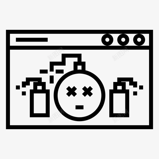 被阻止的网站错误404互联网错误图标svg_新图网 https://ixintu.com 互联网 找到 用户 网站 网络 错误 阻止 页面