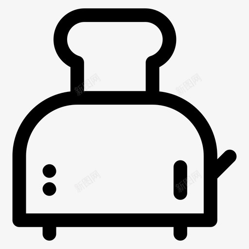 烤面包机吃喂图标svg_新图网 https://ixintu.com 吃 喂 烤面包机