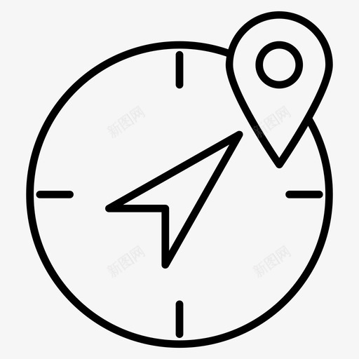 指南针位置冒险指示图标svg_新图网 https://ixintu.com 位置 假期 冒险 大纲 导航 指南针 指导 指示 有趣