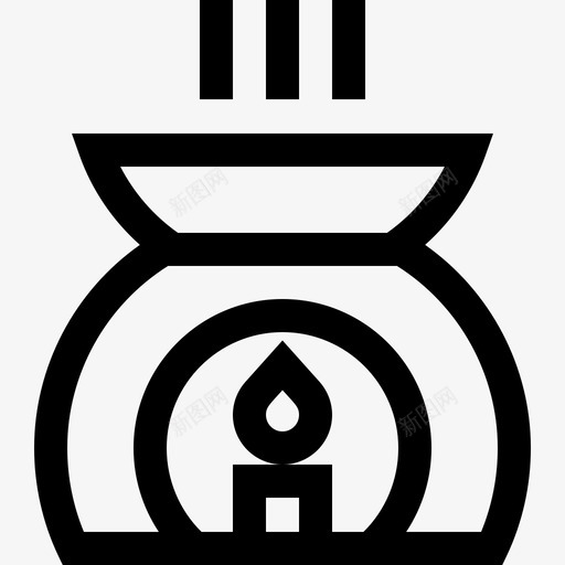 精油桑拿22线性图标svg_新图网 https://ixintu.com 桑拿 精油 线性