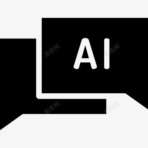 AI人工智能39坚固图标svg_新图网 https://ixintu.com AI 人工智能39 坚固