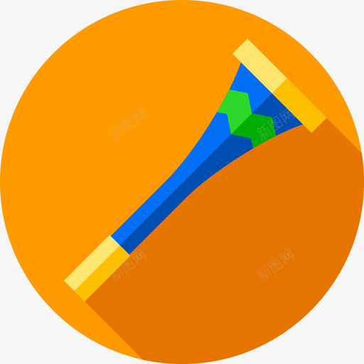 号角巴西嘉年华10号扁平图标svg_新图网 https://ixintu.com 号角 巴西嘉年华10号 扁平