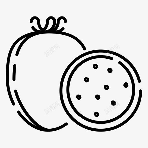 番石榴食物水果图标svg_新图网 https://ixintu.com 图标 果汁 水果 番石榴 维生素 食物