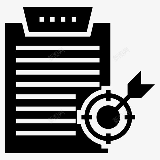 目标剪贴板文档图标svg_新图网 https://ixintu.com 剪贴板 工作表 文档 注释 目标 银行和财务字形图标 项目